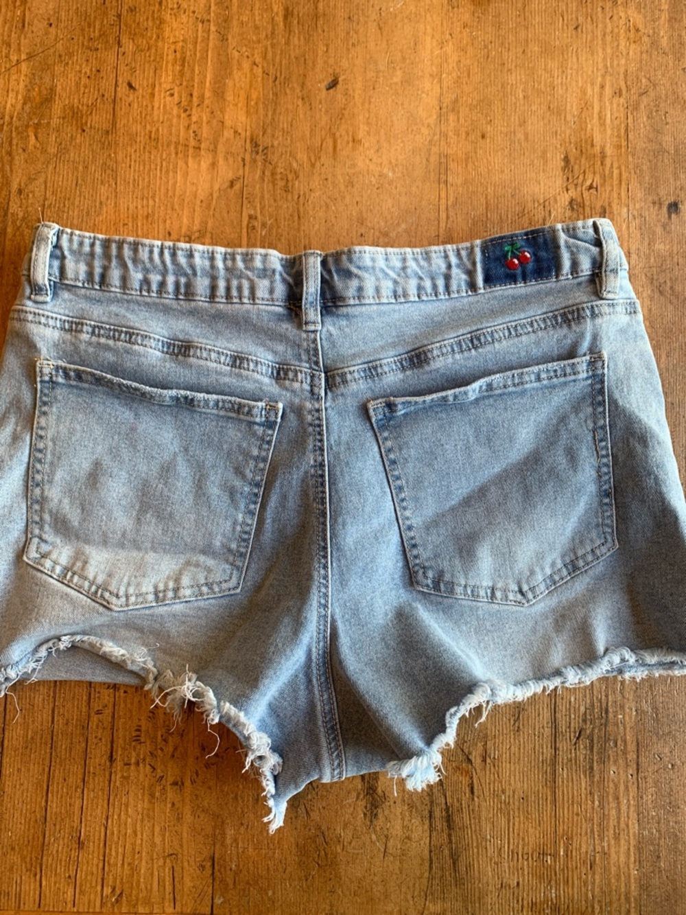 Project Rebel Cherry Embroidered Denim Shorts - Picture 12 of 16